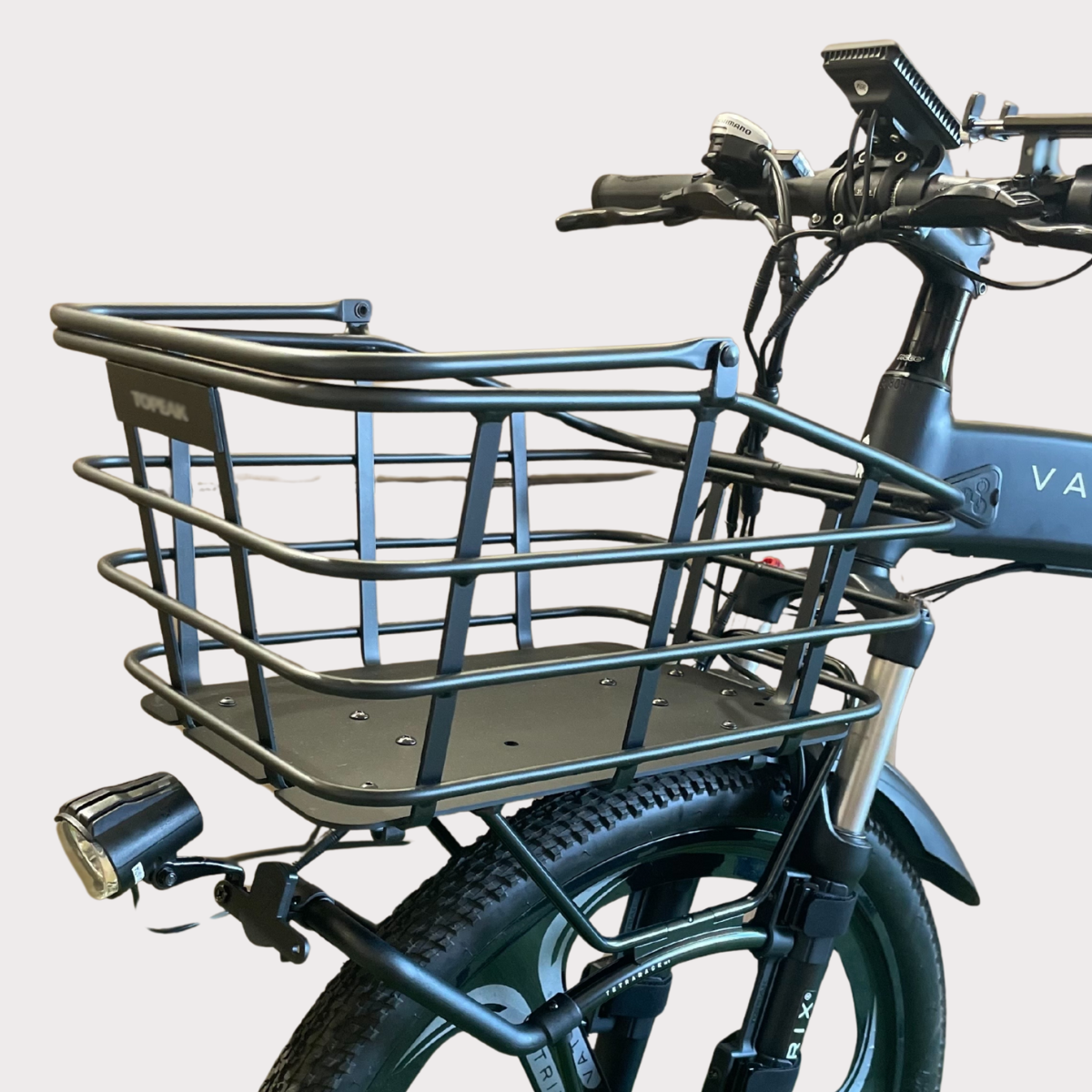 【チャイルドシート＆キャリヤ付きファミリーパッケージ】VATRIX FAMILY CRUISER | フロントキャリア＆カゴ